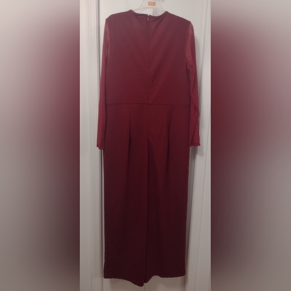 Sequin V-neck Jumpsuit - Picture 2 of 4